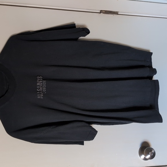 AllSaints Black T-Shirt - Picture 2 of 5